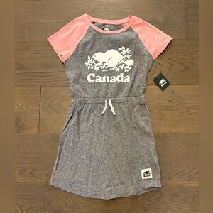 Roots girls T-shirt style dress sz 9/10 ret $69 plus tax NWT